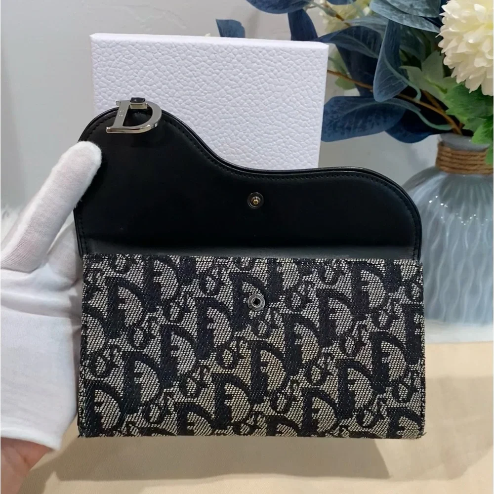 Dior Black and Cream Wallet